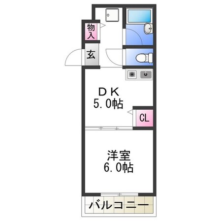 グローリオス堀上の物件間取画像